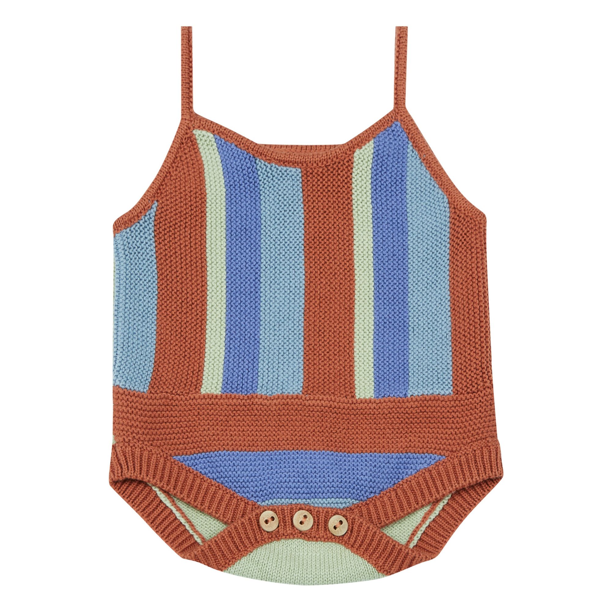 Oeuf NYC - Barboteuse Rayée - Fille - Bleu