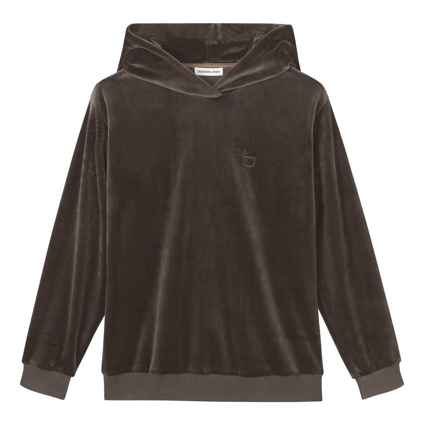Designers Remix Girls - Hoodie Frances Velours - Fille - Taupe
