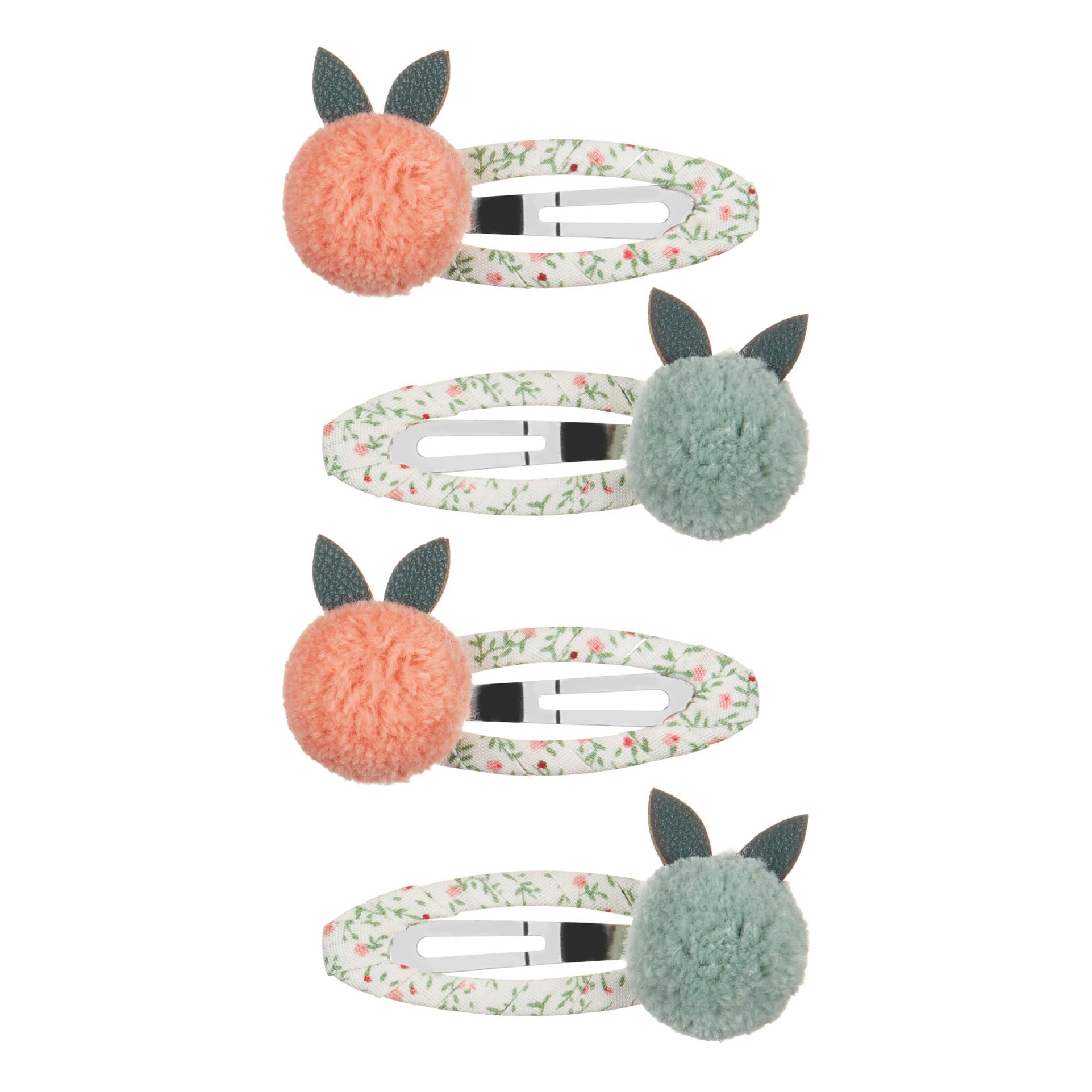 Mimi & Lula - Lot 4 Barrettes Pommes - Fille - Ecru