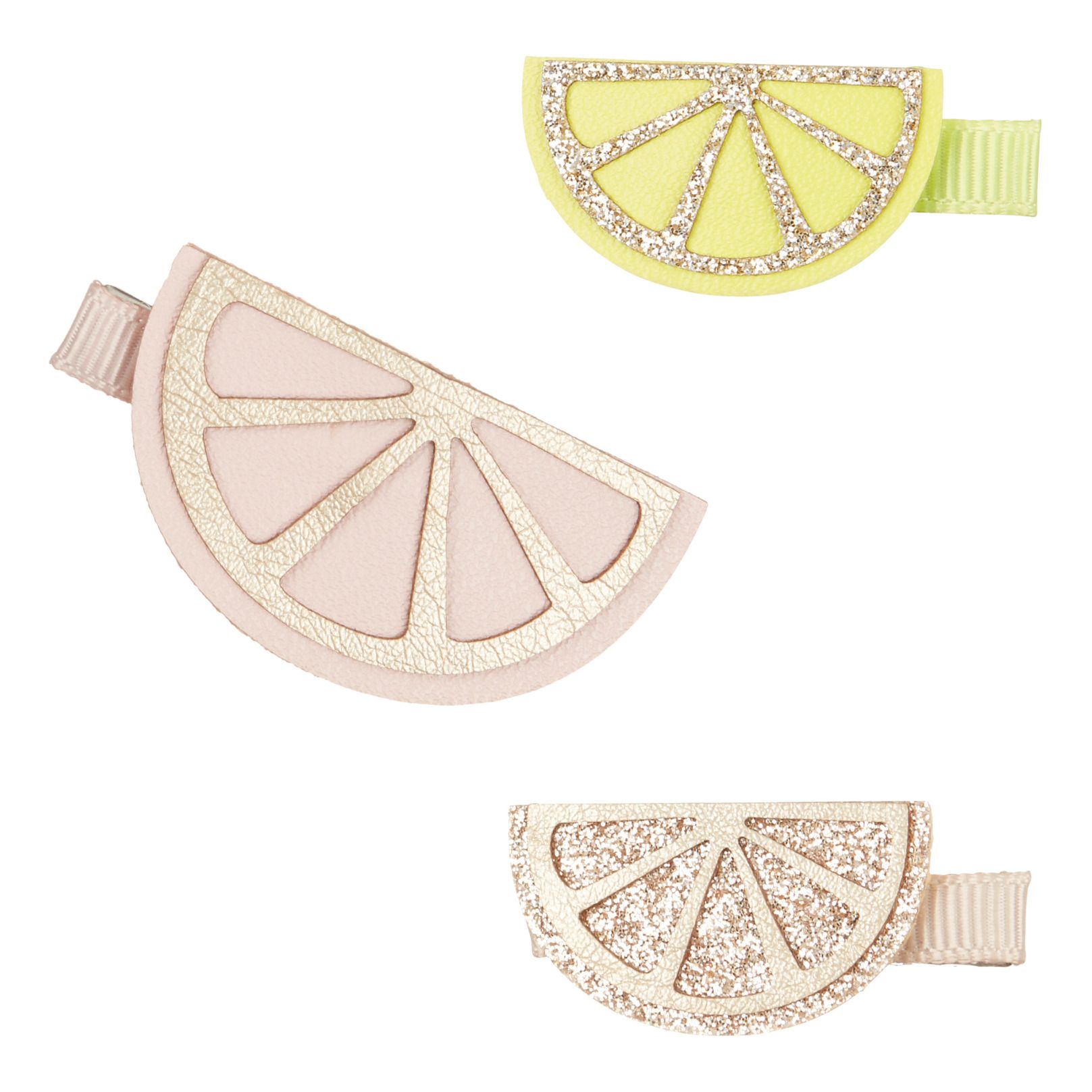 Mimi & Lula - Lot 3 Barrettes Citrons - Fille - Rose
