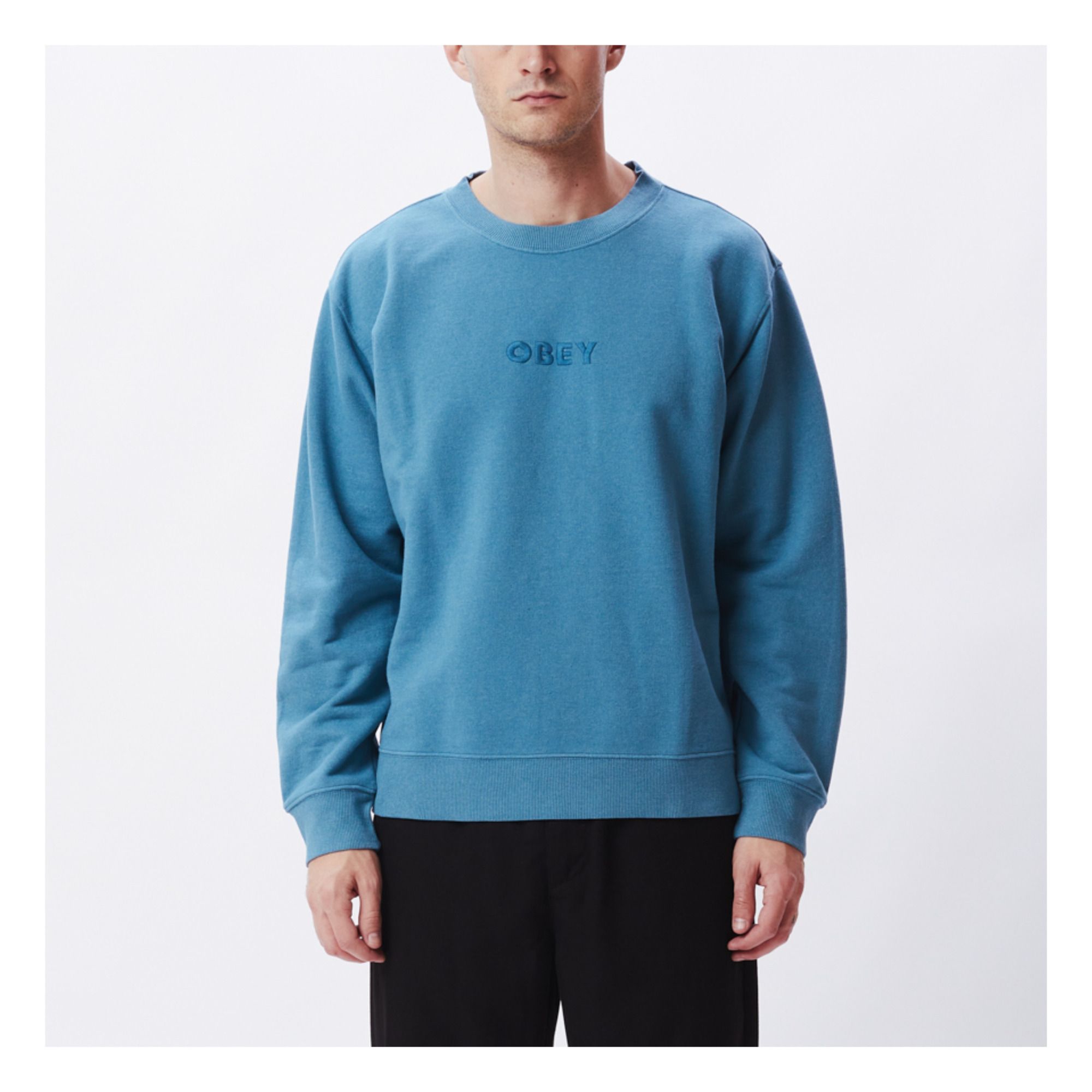 Obey Ideals Sweatshirt Blue Smallable