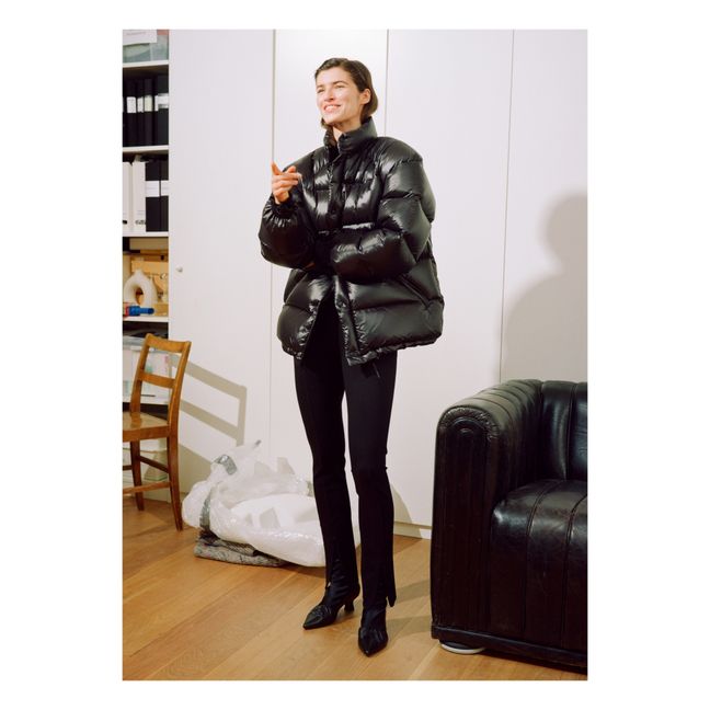 Maurice Recycled Nylon Down Jacket | Black