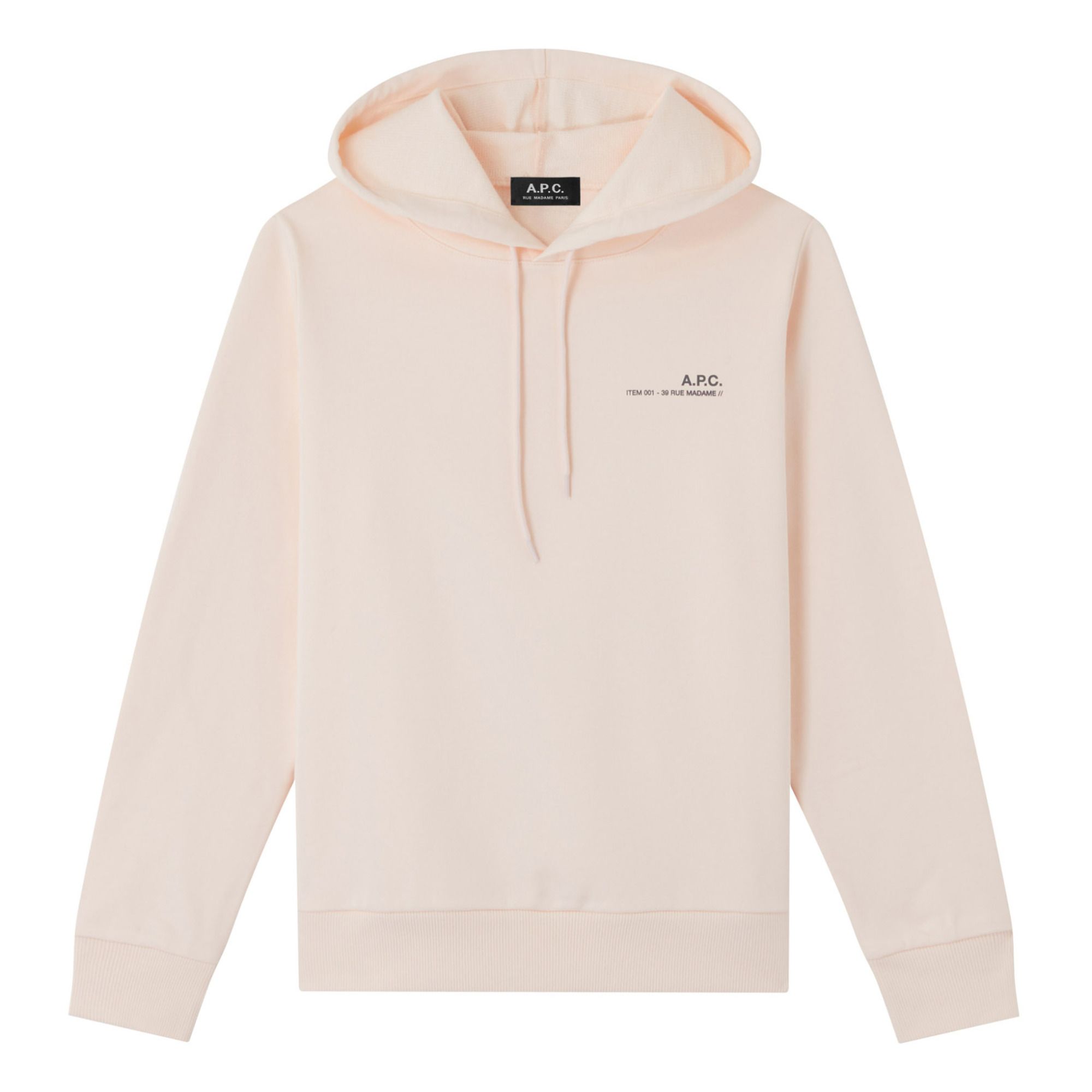 A.P.C. - Sweat Hoodie Item F - Femme - Rose pâle