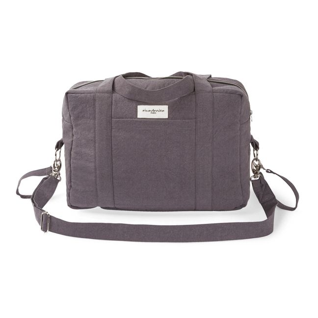 Darcy Recycled Cotton Changing Bag Grey