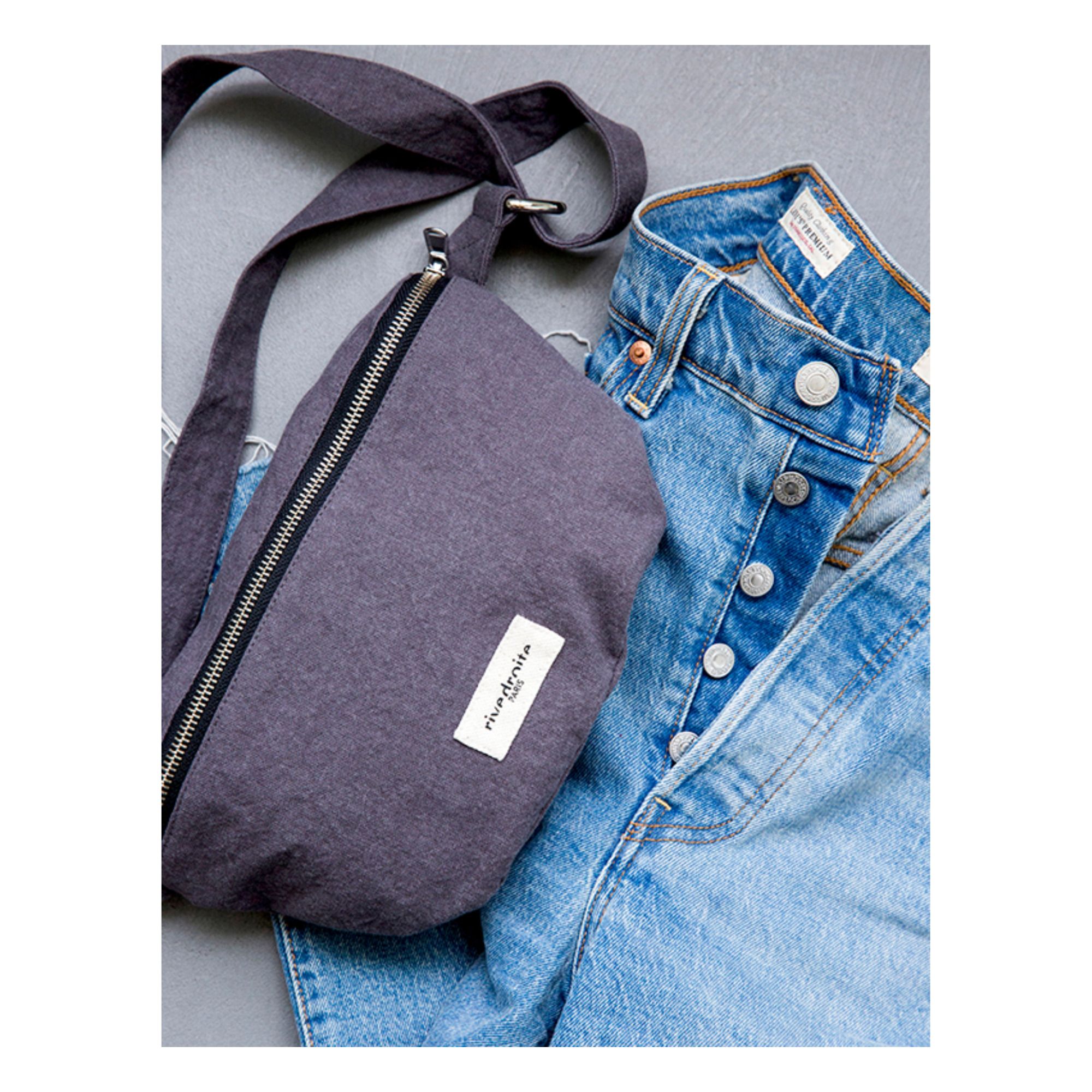 Custine Recycled Cotton Bumbag  Grey- Product image n°2
