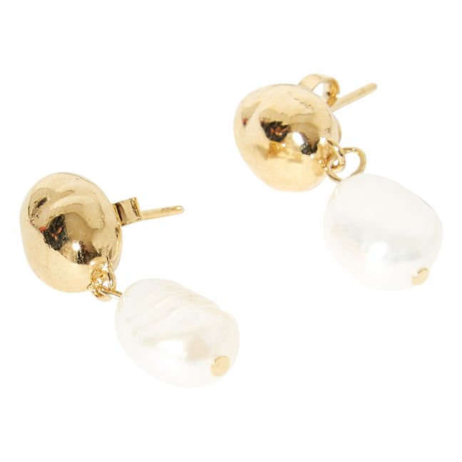Ohrringe Perlen | Gold