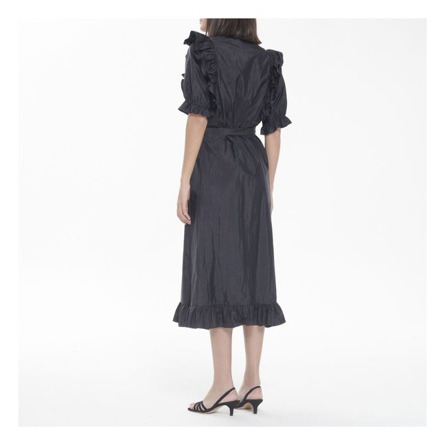 Vestido Tender Tafetán de Seda | Negro