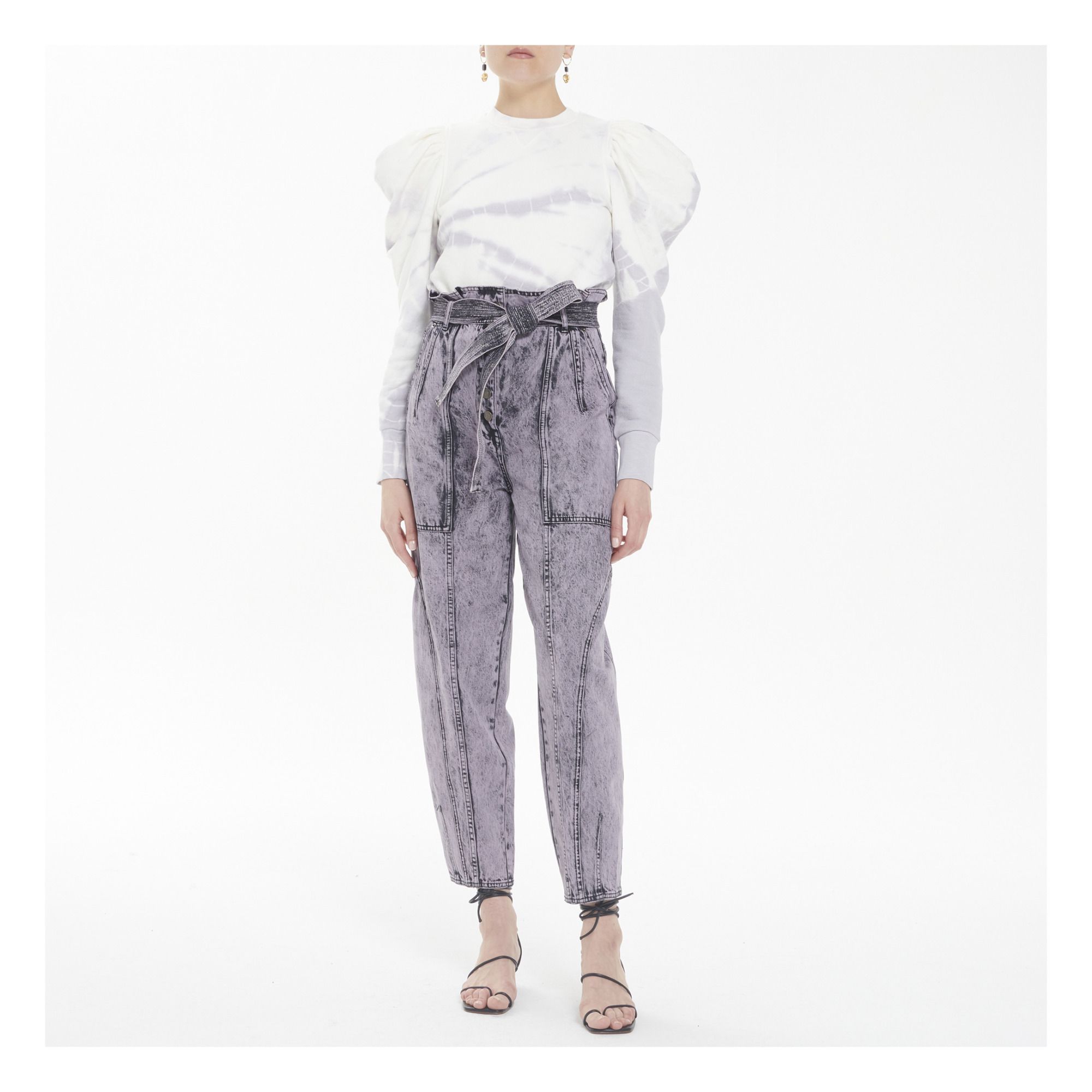 Brier Acid Wash Jeans Lilac Ulla 