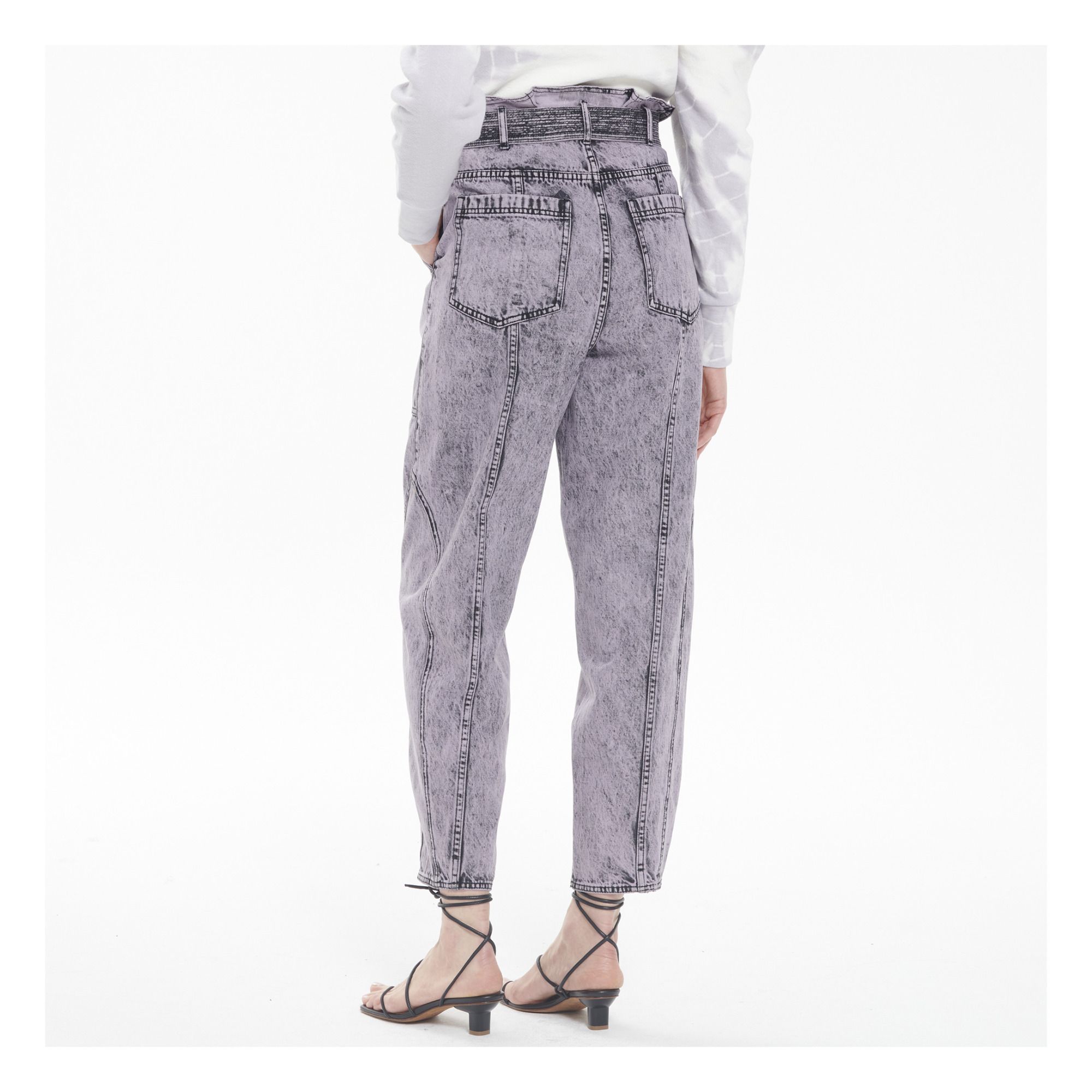 Brier Acid Wash Jeans Lilac Ulla 
