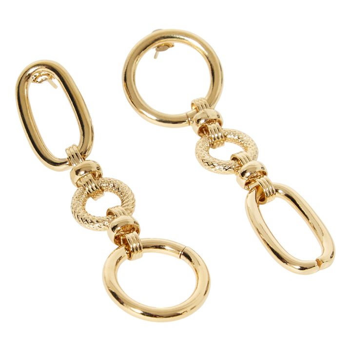 Charlotte Asymmetrical Earrings | Gold- Product image n°2