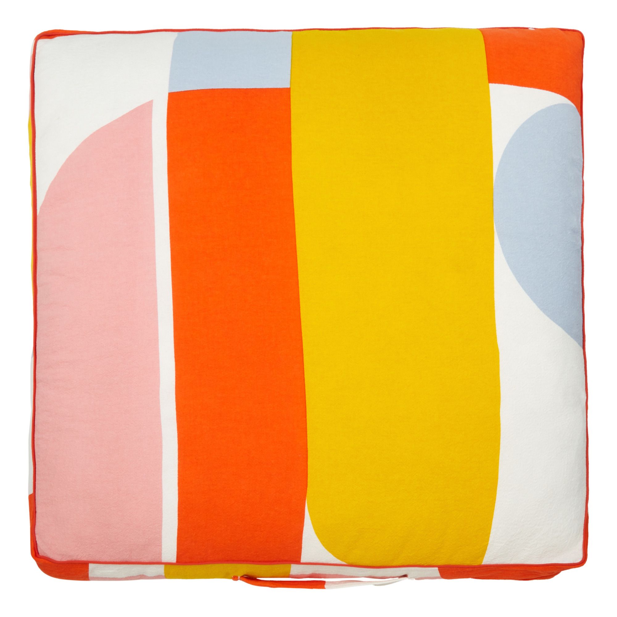 orange floor cushion