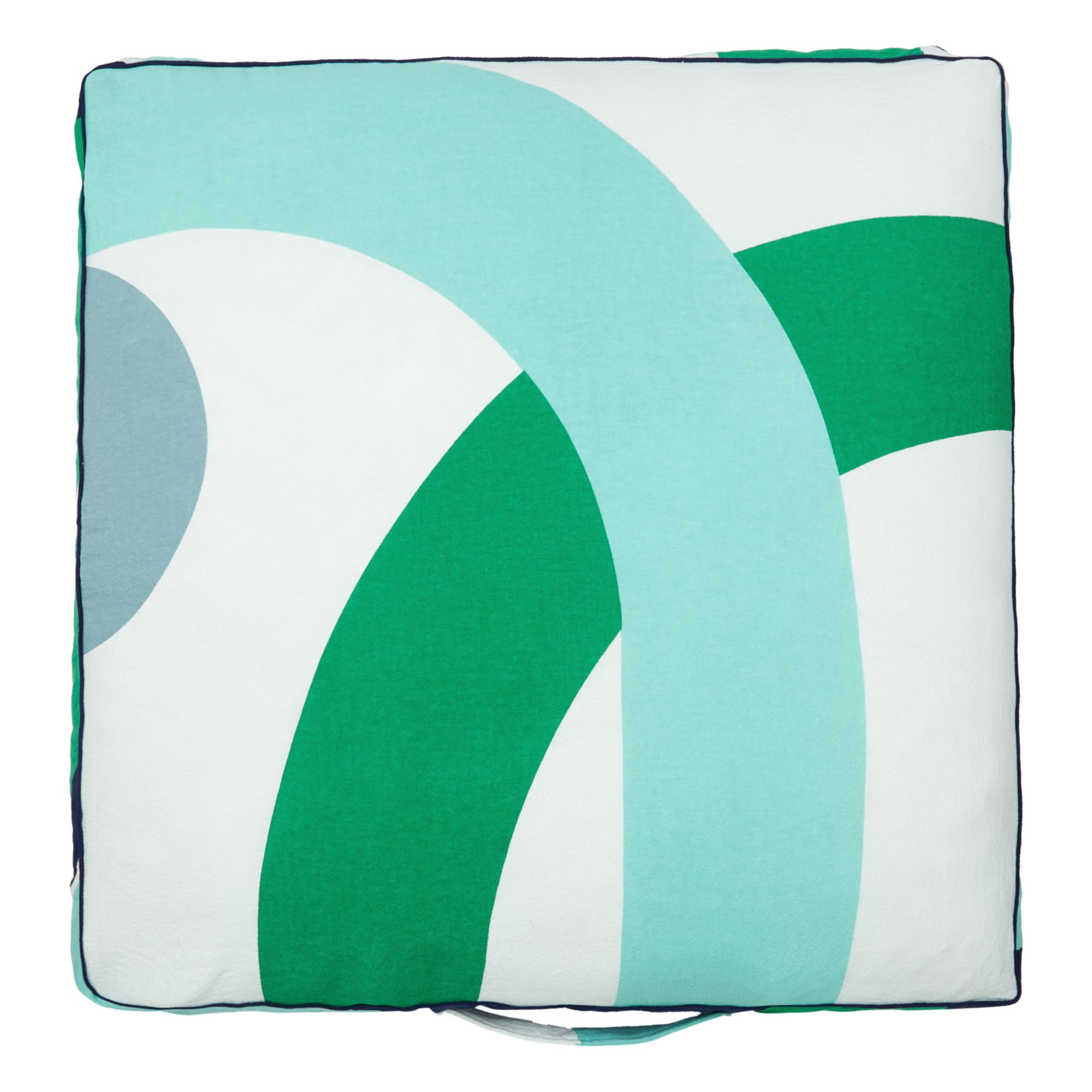 Mapoésie - Coussin de sol Vision - 80x80 cm - Vert Jade