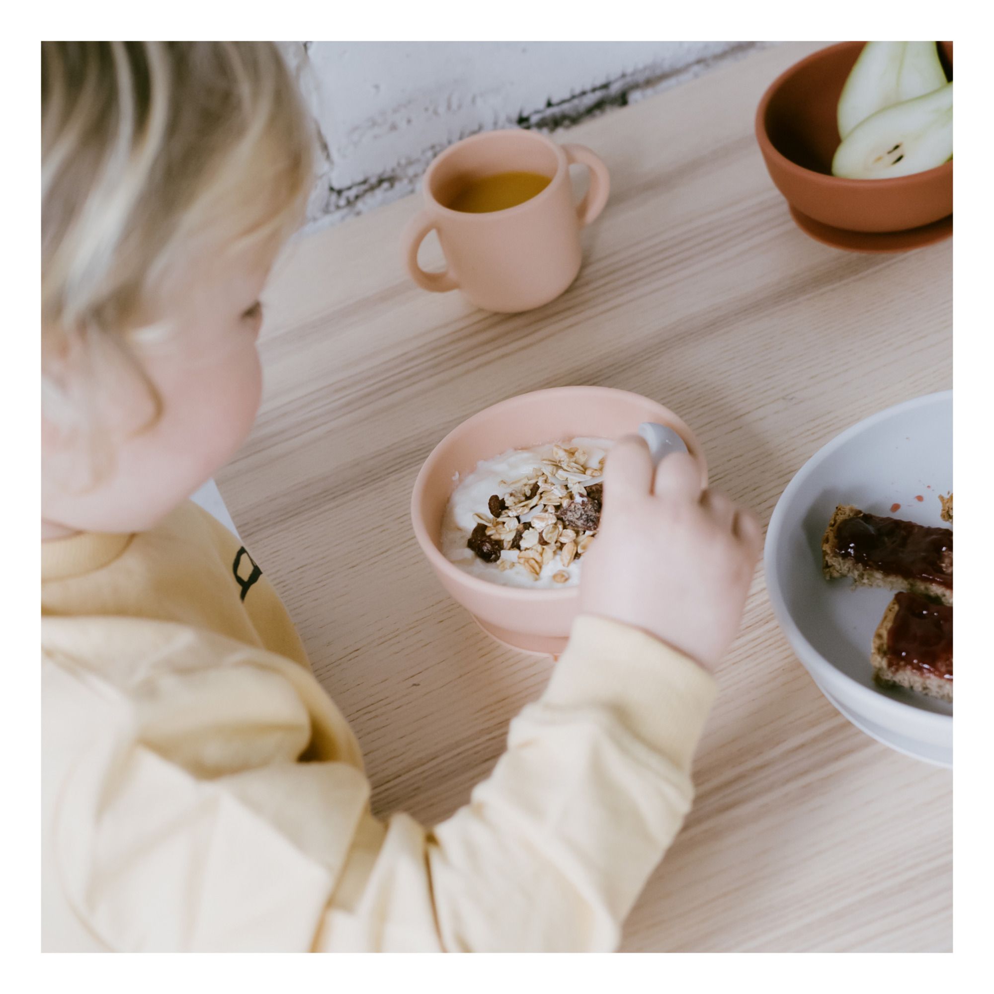 Blush Servizio da tavola per bambini set di 2 Senza BPA Prodotto in Danimarca Piatto Piatti per Bambini e Bebe 