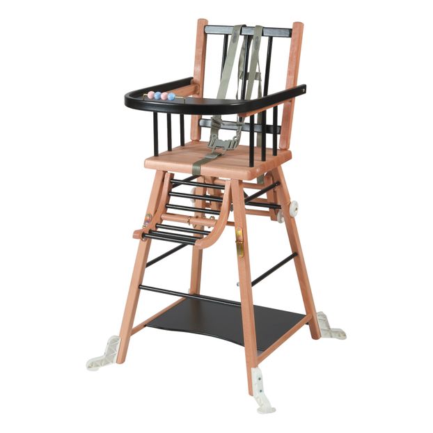 Chaise Haute Transformable Marcel Noir Combelle Design Bebe