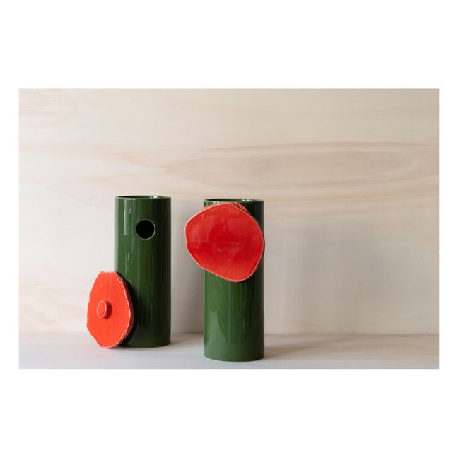 Découpage Disc Vase - Ronan & Erwn Bouroullec | Dark green