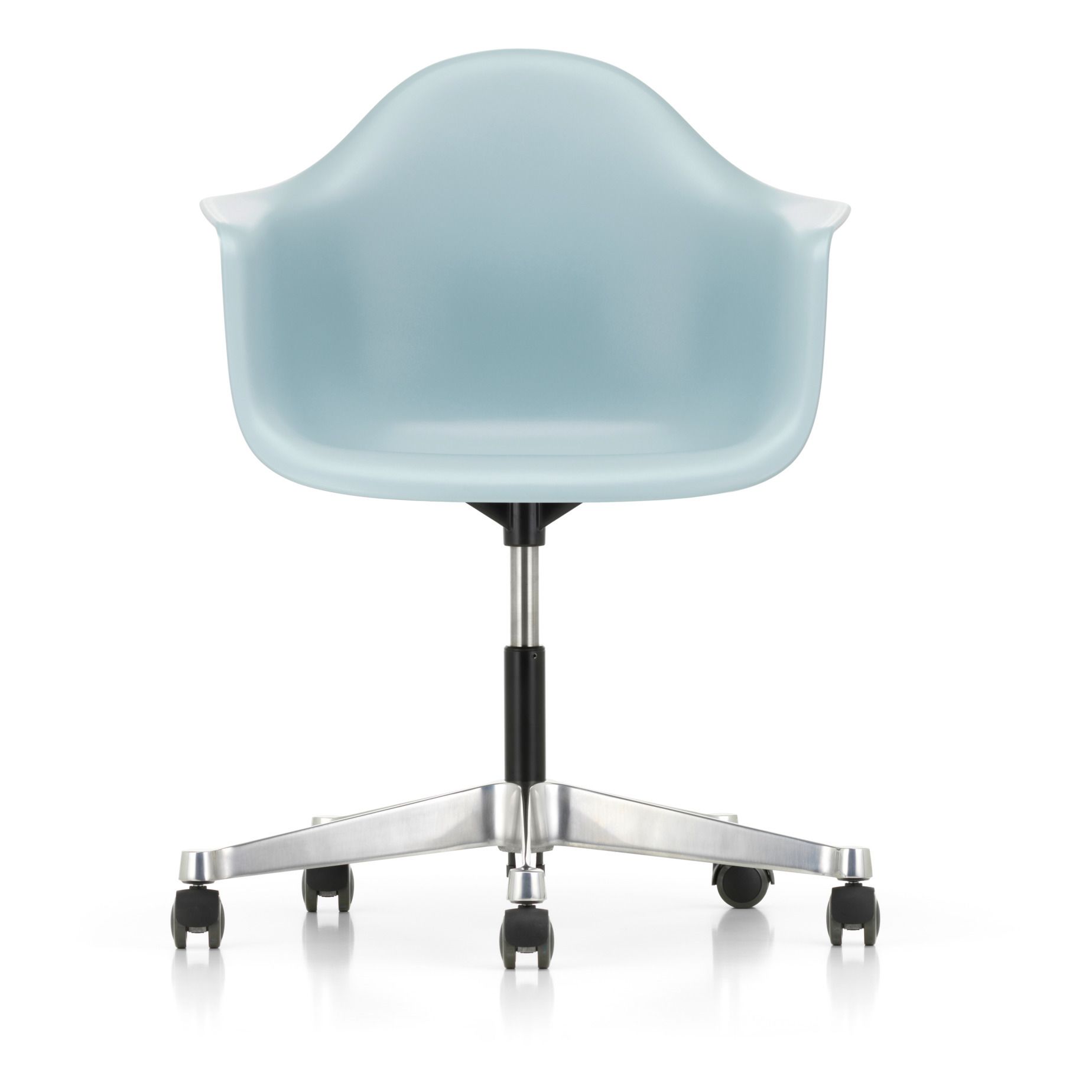 Vitra - Chaise de bureau Eames plastic PACC - Gris bleuté