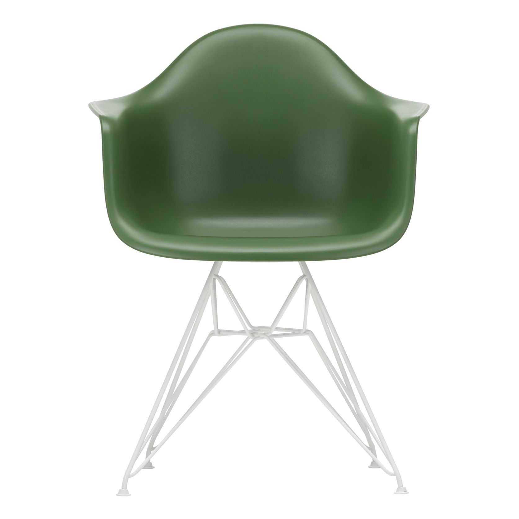 Vitra - Fauteuil DAR, piètement blanc époxy - Charles & Ray Eames - Forêt
