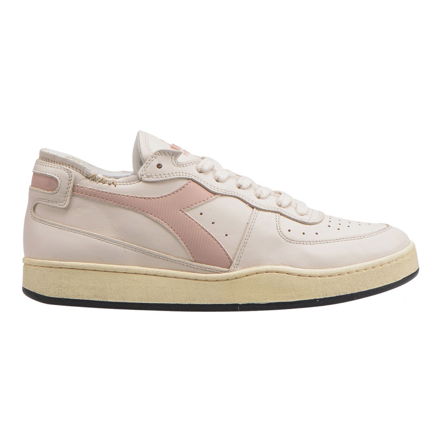 Diadora Heritage - Mi Basket Row Cut - Collection Adulte - - Fille - Rose pâle