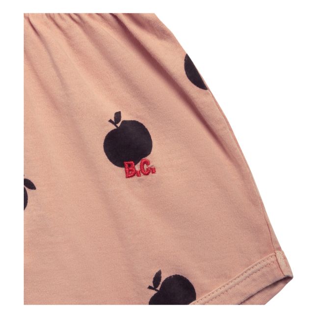 Kombishorts Bio-Baumwolle Äpfel - Kollektion Iconic  | Apricot