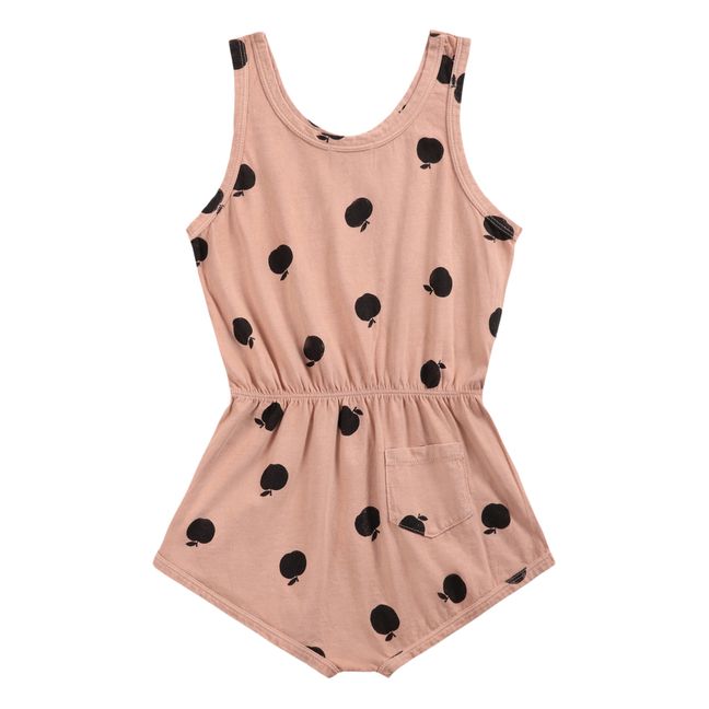 Organic Cotton Apple Playsuit - Iconic Collection - Apricot