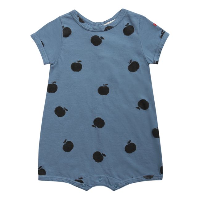 Organic Cotton Apple Playsuit - Iconic Collection - Blue