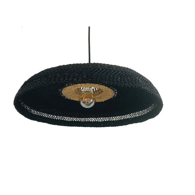 Suspension Hatter tissé à la main | Noir