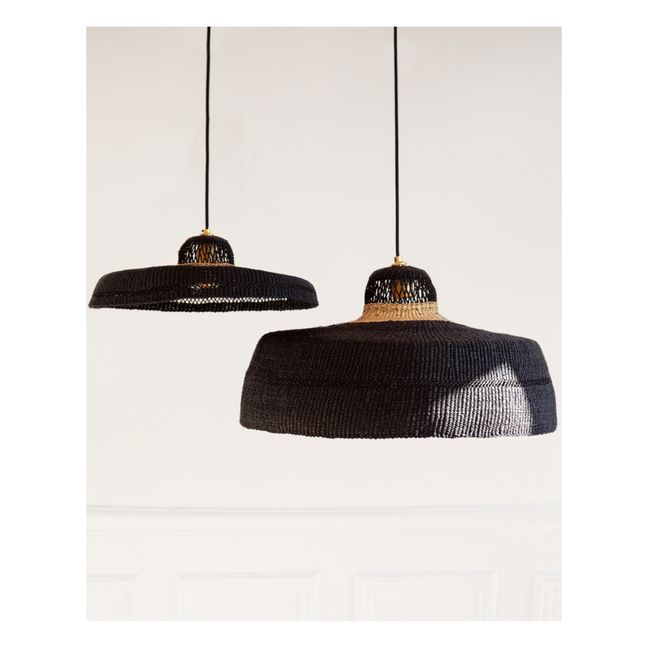 Hatter Handwoven Pendant Lamp  | Black