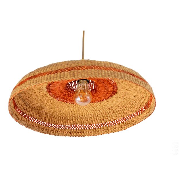 Hatter Handwoven Pendant Lamp  | Vermillion