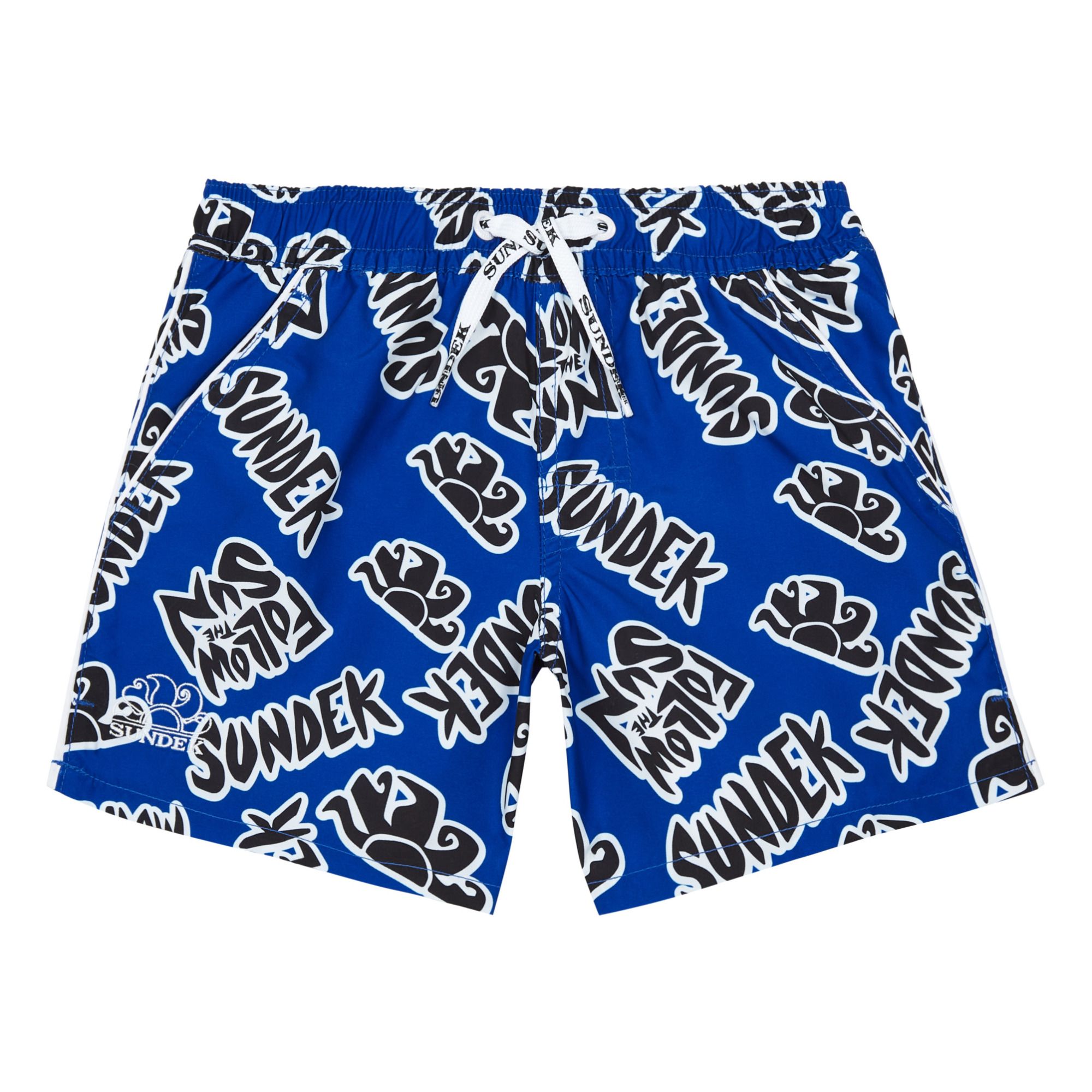 Pantaloncini da mare Logo Sundek Blu elettrico Sundek Moda Teenager, Bambino