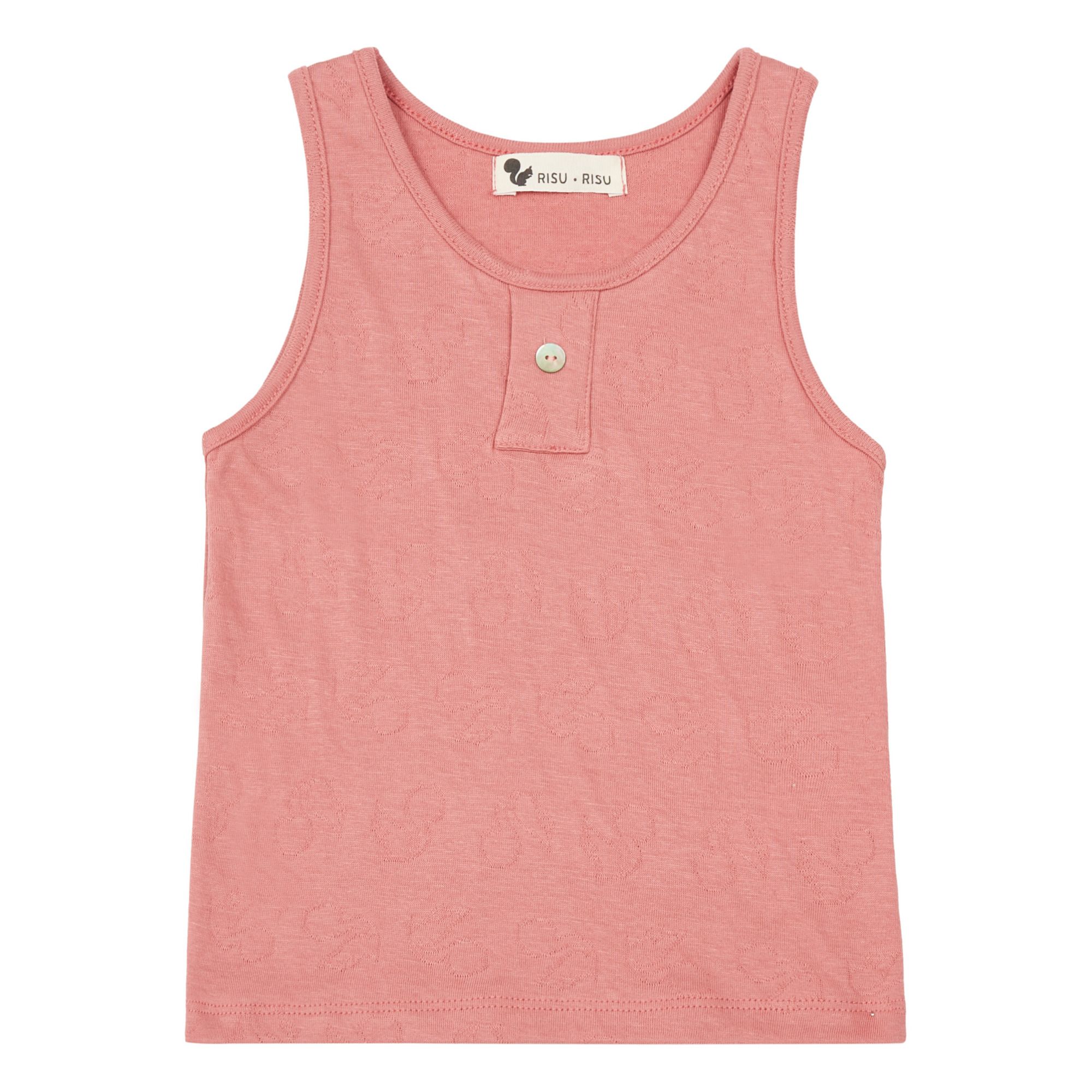 Risu Risu - Débardeur Catcheur Coton Bio - Fille - Ocre