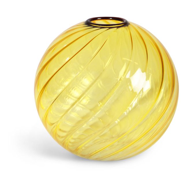 Spiral Vase Yellow
