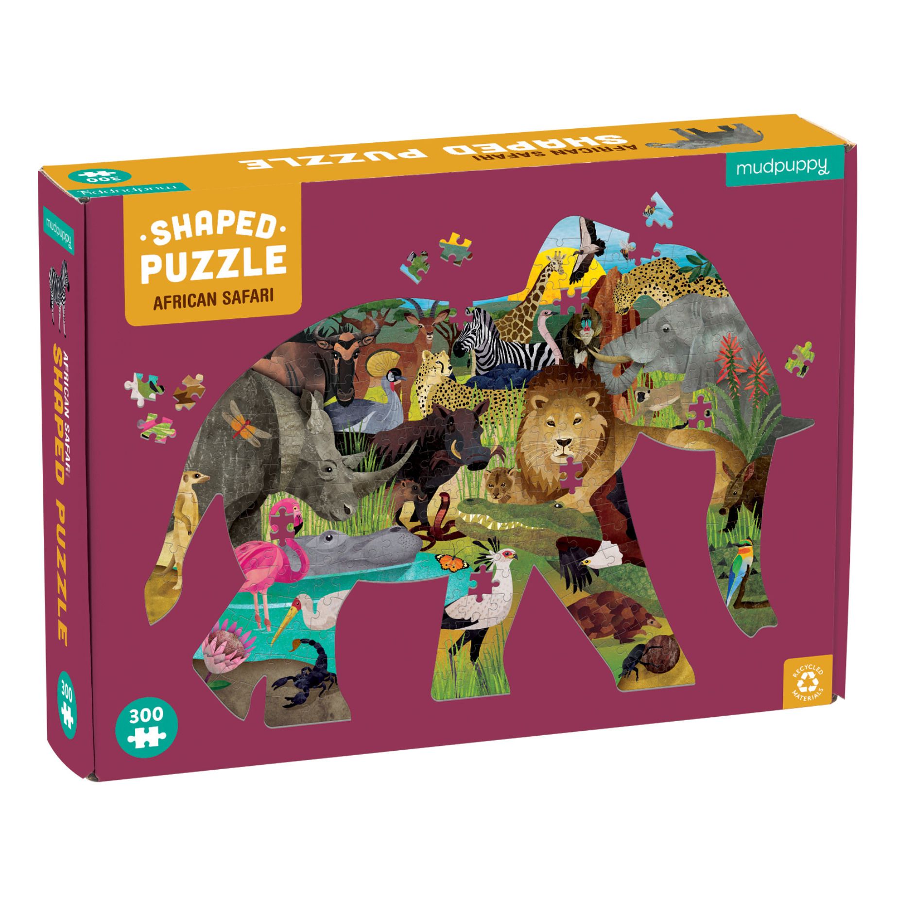 MudPuppy - Puzzle Safari africain - 300 pièces - Multicolore