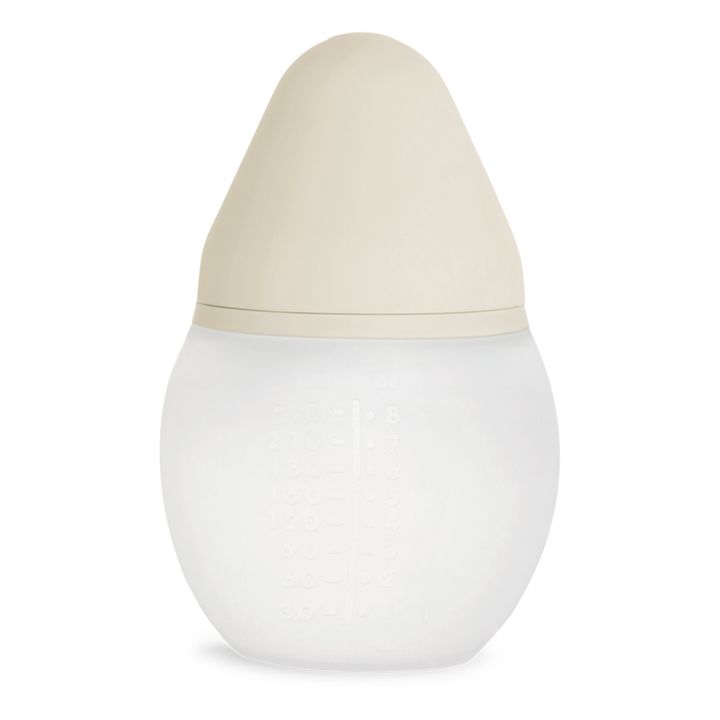 Biberon en silicone médical et tétine physiologique | Beige- Image produit n°9