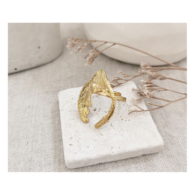 Sola Adjustable Ring  | Dorado