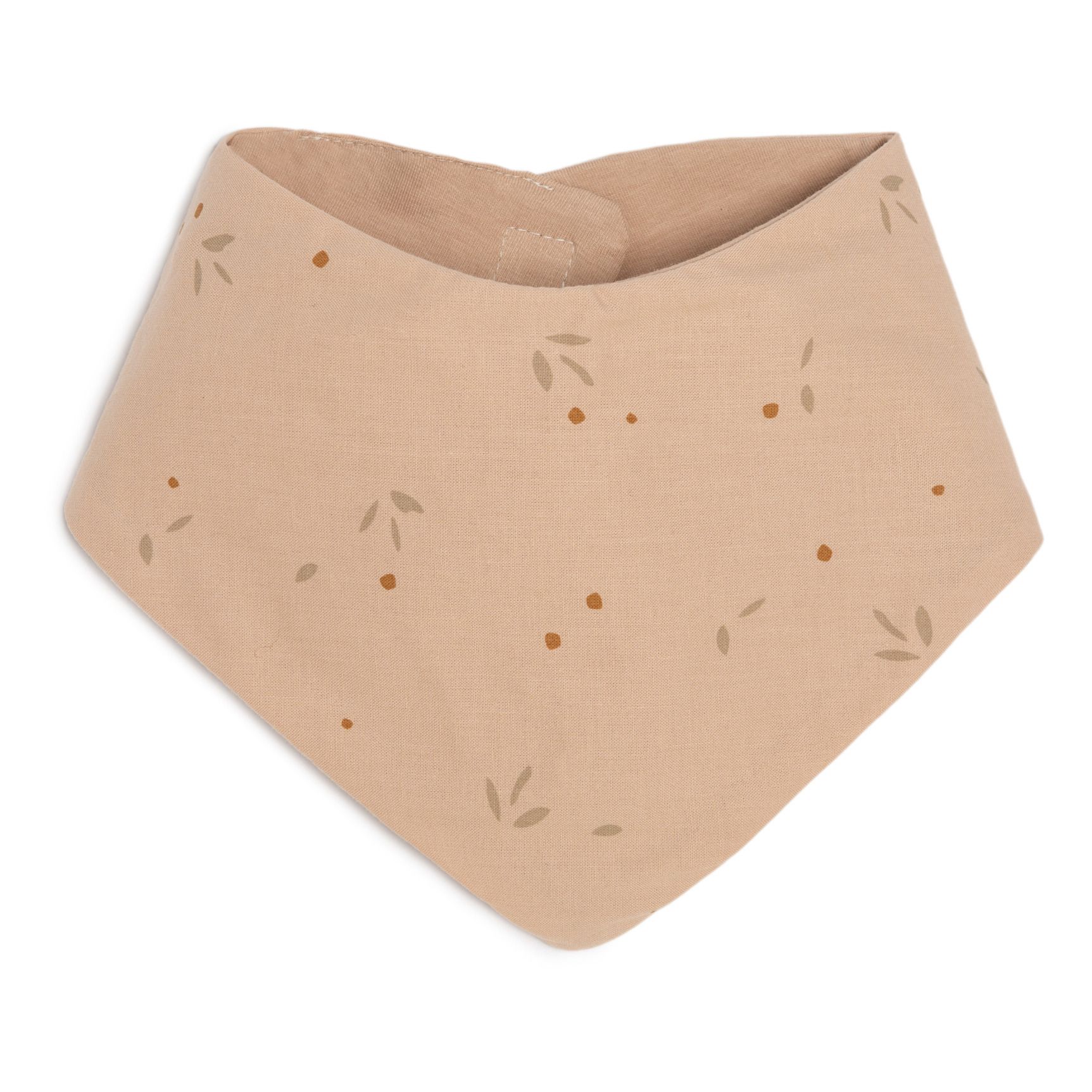 Nobodinoz - Bavoir bandana Lucky Willow en coton bio - Nude