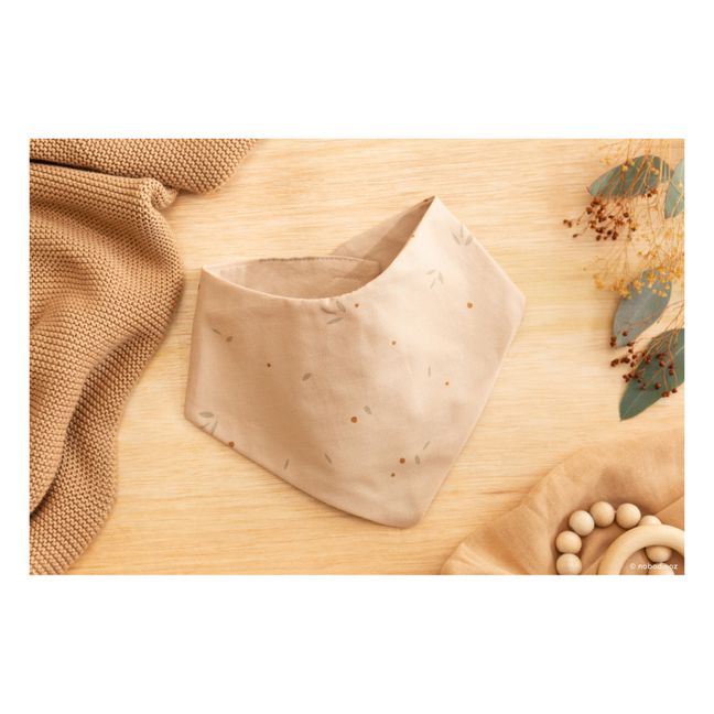 Babero bandana de algodón orgánico Lucky Willow | Nude