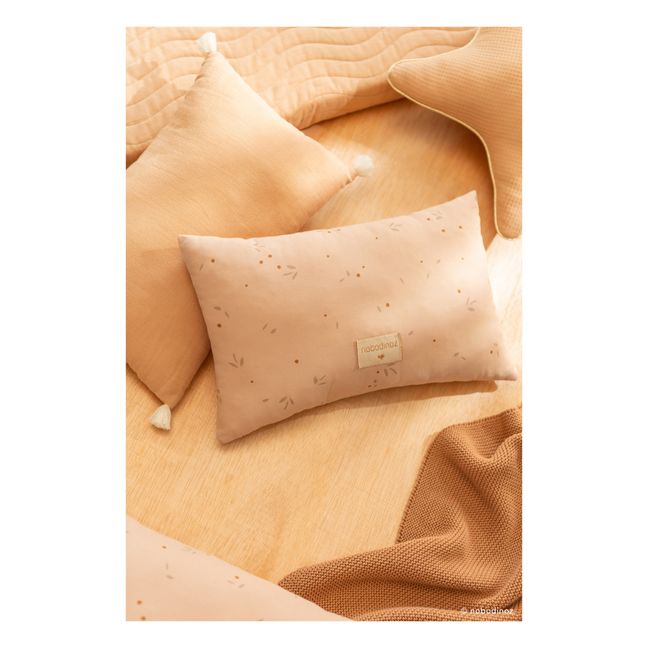 Laurel Willow Organic Cotton Cushion 22 x 35 cm | Nude