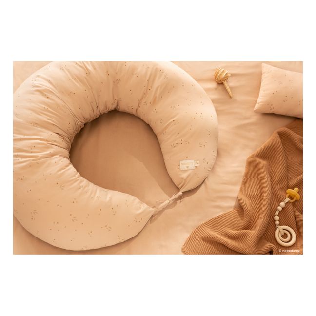 Cojín de lactancia de algodón orgánico Luna Willow | Nude