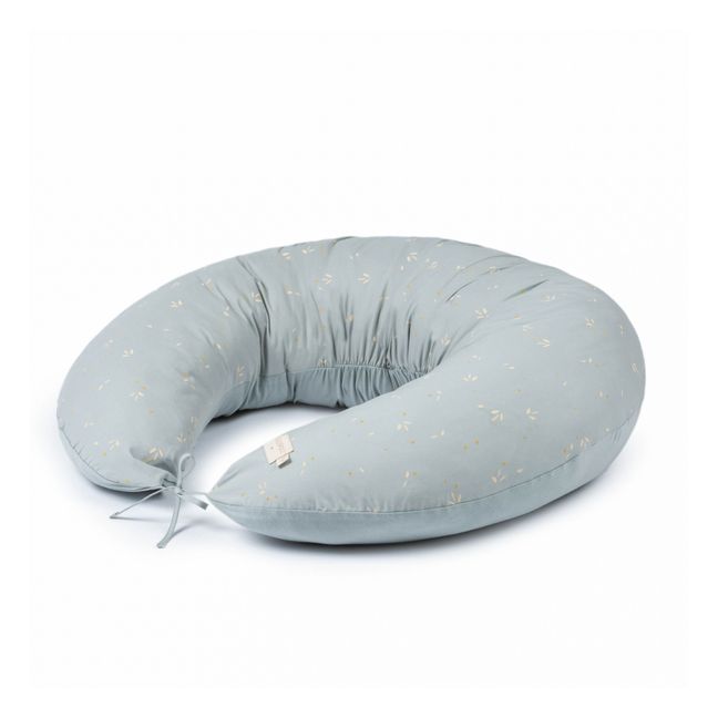 Luna Willow Organic Cotton Nursing Pillow  | Pale blue