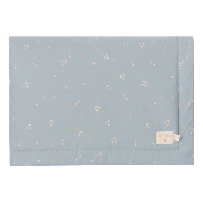 Laponia Willow Organic Cotton Blanket  | Pale blue