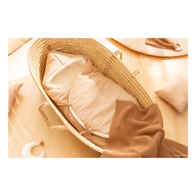 Saquito para dormir de algodón orgánico, forro polar Cozy | Nude