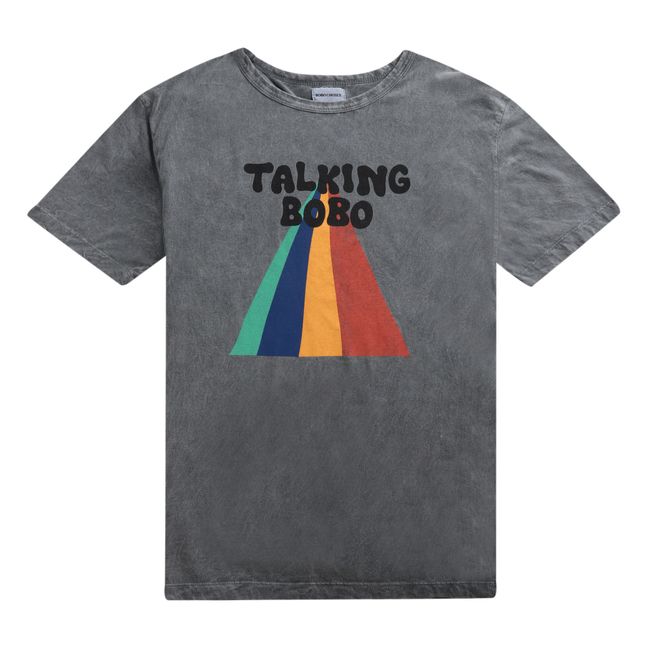 T-Shirt Baumwolle Talking Bobo - Erwachsenenkollektion - Grau Meliert
