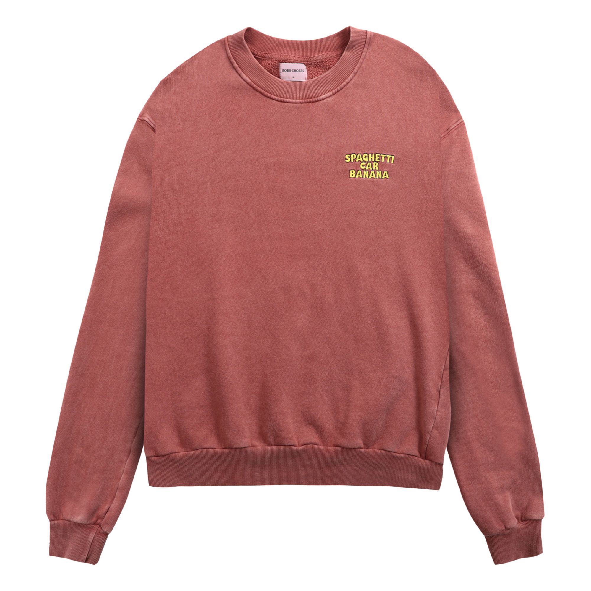 Organic Cotton Sweatshirt - Adult's Collection - Brick red- Product image n°0