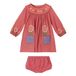 Embroidered wool dress and bloomers- Miniature produit n°0