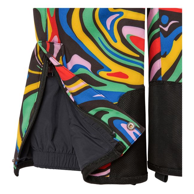 Pantalón de esquí de poliéster reciclado Mármol- Colección esquí - Negro