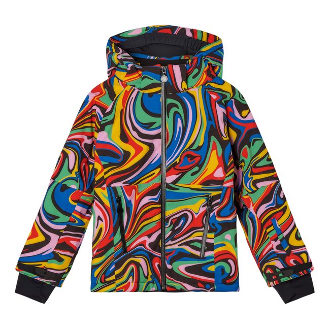 Manteau de Ski Polyester Recyclé Marbre - Collection Ski - Noir