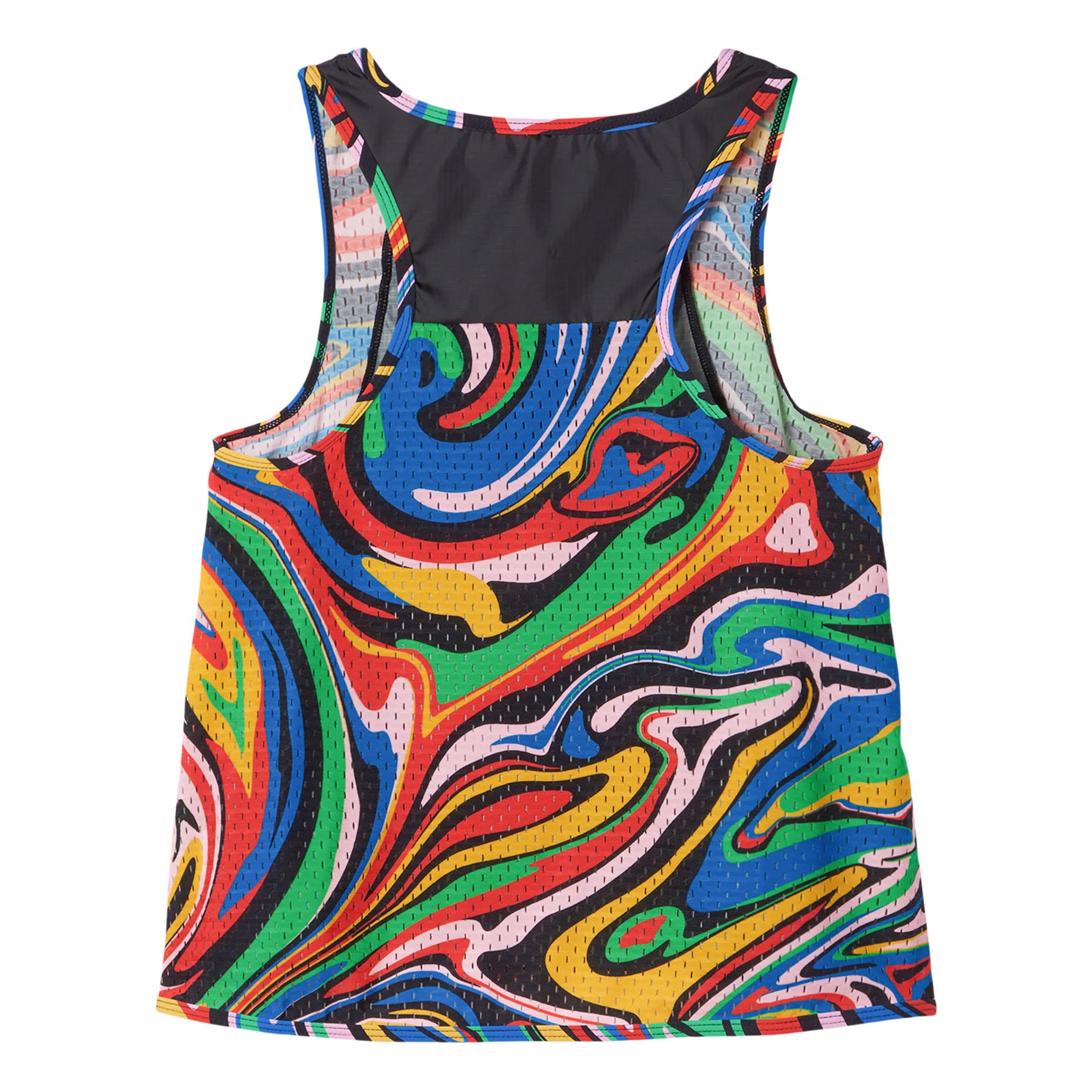 Recycled Polyester Tank Top - Active Wear Collection - Black- Product image n°1