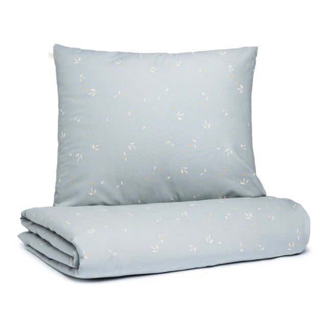 Himalaya Willow Organic Cotton Bedding Set | Azzurro fiordaliso