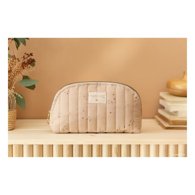 Beauty case Holiday Willow in cotone bio | Nude