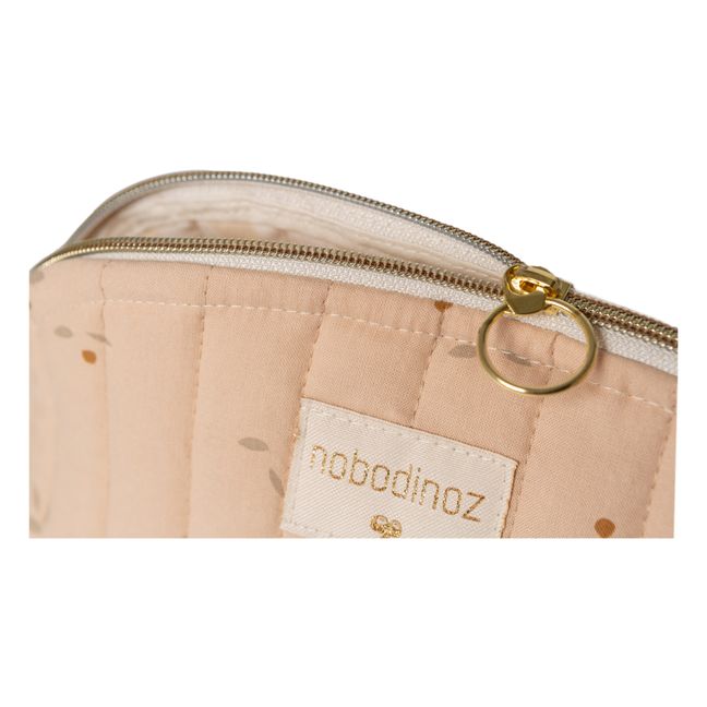 Beauty case Holiday Willow in cotone bio | Nude